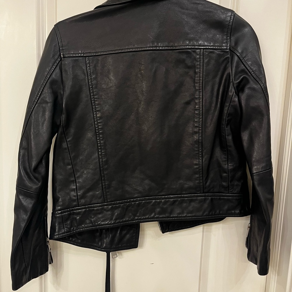 All saints leather Kara biker jacket - Picture 4 of 4